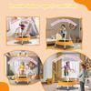 28" Kids Trampoline with Handle, Indoor Mini Trampoline for Kids, Toddlers Small Rebounder Fitness Trampoline for Indoor and Outdoor Use (Orange) view 3