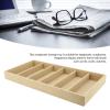 ZJchao Yellow Linen Sunglasses Organizer Storage Tray Multifunctional Jewelry Box for Watches view 2