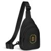 Viverte Small Initial Sling Bag Crossbody Fanny Pack for Girls Women Cute Cross Body Chest Bag Personalized Birthday Gifts for Her Trendy Preppy Stuff Cool Stuff for Teen Girls (Black-O) view 1