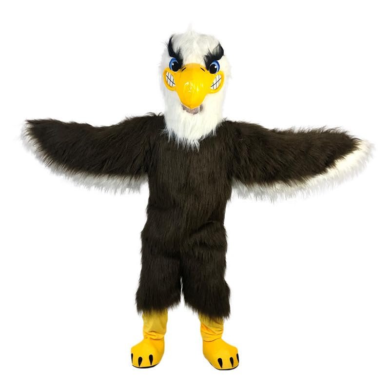 Brown Eagle Bird Mascot Costume Cartoon For Adult Party Cosplay