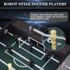 55 Inch Large Size Foosball Table for Adults, Kids, Competition Full Size Soccer Game Table Football Arcade with Leg Levelers, Heavy-Duty Legs & 2 Balls for Indoor Game Room (Brownish Wood Grain) view 3
