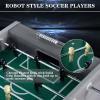 55 Inch Large Size Foosball Table for Adults, Competition Full Size Soccer Game Table Football Arcade with Leg Levelers, Heavy-Duty Legs & 2 Balls for Indoor Game Room (Gray) view 3