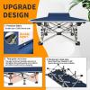 NESDCC 2 Pack Camping Cot with Mattress Comfortable Cot Bed Folding Cot Heavy Duty Blue and Purple Cots for Sleeping with Carry Bag for Adults Kids Guest Bed Outdoor Indoor Home view 3