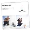 FOYTOKI Lightweight Tip-up Fishing Flag Tool Outdoor Fishing Supply Foldable Design for Easy Storage Indicator for Ice Weather-Resistant Gear view 4