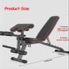 Adjustable Weight Bench,Foldable Heavy Duty Abdominal Trainers,with Rach Leg Extension Leg Curl,Home Gym Fitnss Workout,Max Load 300Kg view 2