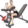 Adjustable Weight Bench,Foldable Heavy Duty Abdominal Trainers,with Rach Leg Extension Leg Curl,Home Gym Fitnss Workout,Max Load 300Kg view 4