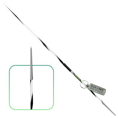 4THROWS Elite 800g Aluminum Javelin for Athletes, Boys & Men 70m High-Performance Track & Field Competition Throwing Javelin for Advanced Throwers, Stainless Steel Tip, White and Black Spiral