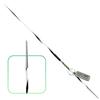 4THROWS Elite 800g Aluminum Javelin for Athletes, Boys & Men  70m High-Performance Track & Field Competition Throwing Javelin for Advanced Throwers, Stainless Steel Tip, White and Black Spiral view 1