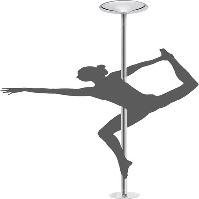 KGBNYSS Professional Spinning Pole Portable Removable Adjustable 45mm, Spinning Static Dancing Tube Kit, Stripper Pole for Exercise Club Party Pub Home(3M-3.1M/9.8ft-10ft)