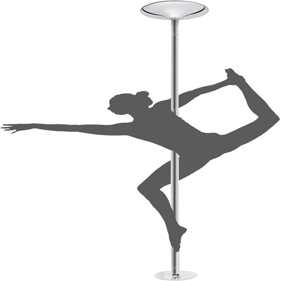 KGBNYSS Professional Spinning Pole Portable Removable Adjustable 45mm, Spinning Static Dancing Tube Kit, Stripper Pole for Exercise Club Party Pub Home(3M-3.1M/9.8ft-10ft)
