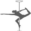 KGBNYSS Professional Spinning Pole Portable Removable Adjustable 45mm, Spinning Static Dancing Tube Kit, Stripper Pole for Exercise Club Party Pub Home(3M-3.1M/9.8ft-10ft) view 1