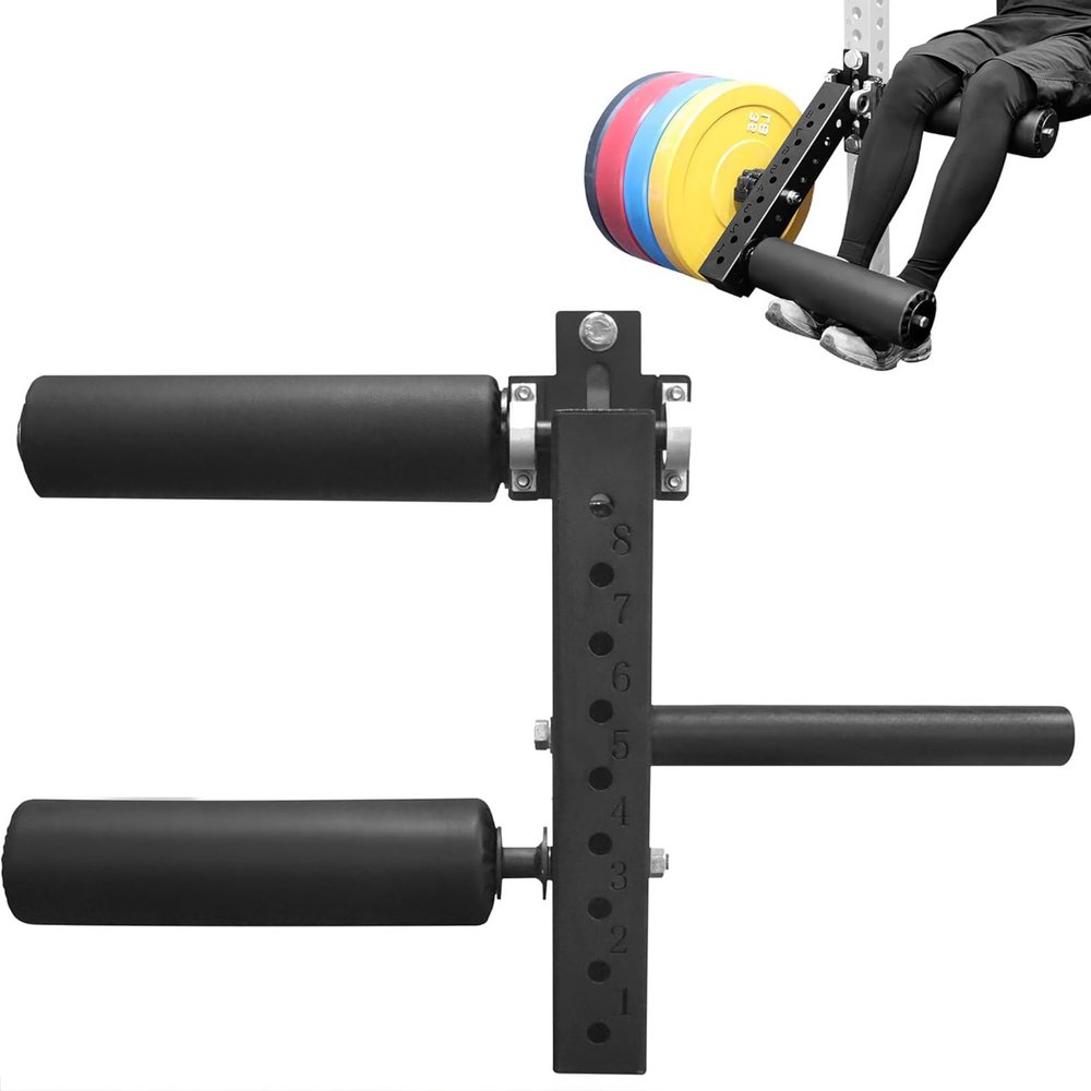 Power Rack Mounted Leg Extension and Curl Machine Fit 16/18/26mm Aperture, Adjustable Leg Extension, Leg Extensions Fitness Equipment for Effective Leg Muscle Training