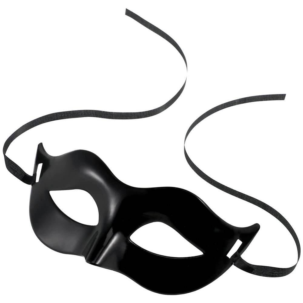 BESTYASH Men Mask Women Masquerade Costume Venetian Masquerade Mask Villain Eye Mask (Black)