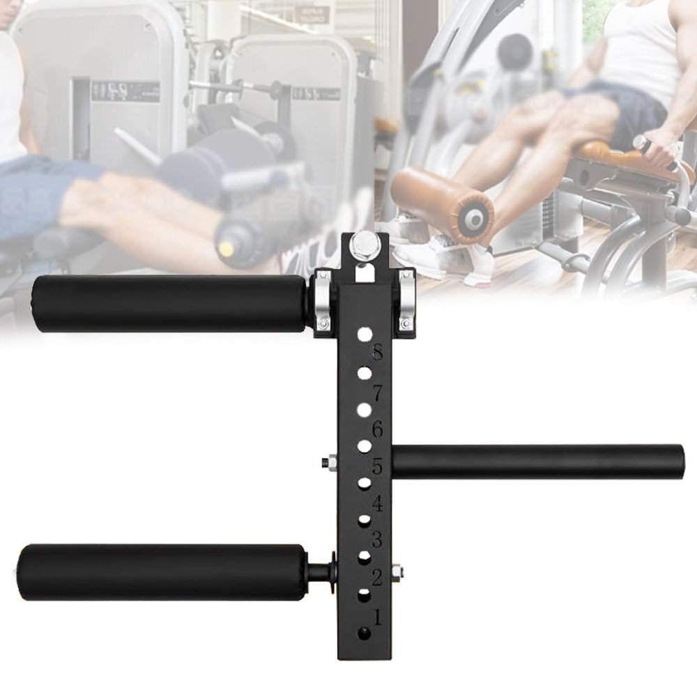 Leg Extension and Leg Curl Machine, 1.6/1.8cm Seated Leg Extension Equipment Leg Muscles Groups Training, Fitness Squat Rack Accessories for 2.5cm Diameter Barbell Plates,1.8cm