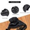 YRMLYMOP Leather Fanny Pack For Men & Women Belt Bag With Adjustable Waist Belt, Lightweight Fanny Pack Comes With Multiple Zippered Pockets Easy Carry Any Phone,Wallet (black) view 3