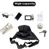 YRMLYMOP Leather Fanny Pack For Men & Women Belt Bag With Adjustable Waist Belt, Lightweight Fanny Pack Comes With Multiple Zippered Pockets Easy Carry Any Phone,Wallet (black) view 4