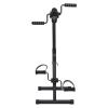 Worparsen Pedal Exerciser Bike Hand Arm Leg and Knee Peddler, Arm Leg Knee Physical Therapy Exercise Bike, Adjustable Fitness Recovery Equipment for Seniors Total Body with Monitor Black view 1