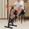 Worparsen Pedal Exerciser Bike Hand Arm Leg and Knee Peddler, Arm Leg Knee Physical Therapy Exercise Bike, Adjustable Fitness Recovery Equipment for Seniors Total Body with Monitor Black view 2