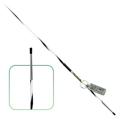 4THROWS Elite 800g Aluminum Javelin for Athletes, Boys & Men  70m High-Performance Track & Field Competition Throwing Javelin for Advanced Throwers, Rubber Tip, White and Black Spiral