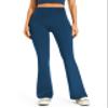 AFITNE Women's Yoga Pants Bootcut Workout Pants with Pockets High Waisted Bootleg Dress Flared Gym Leggings Blue - XXL view 1