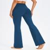 AFITNE Women's Yoga Pants Bootcut Workout Pants with Pockets High Waisted Bootleg Dress Flared Gym Leggings Blue - XXL view 3
