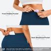 AFITNE Women's Yoga Pants Bootcut Workout Pants with Pockets High Waisted Bootleg Dress Flared Gym Leggings Blue - XXL view 4