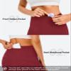 AFITNE Women's Yoga Pants Bootcut Workout Flare Leggings with Pockets High Waisted Bootleg Gym Travel Pants Red - M view 4