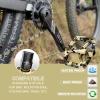 BUCKLOS MTB Aluminium Alloy Bicycle Crank Arm Replacement and BMX Pedal Mountain Bike Pedals Flat MTB Pedals, Lightweight Nylon Fiber Road Bike Pedals Non-Slip view 4