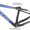 29er Mountain Bike Boost Frame 12*173mm Thru-Axle 15" 17" 19" XC Trail Racing Hardtail Bikes Frame Ultralight Carbon Fibre Disc Brake Frame, Max 2.35'' Tires Internal Routing(Black-Blue,29*19") view 3