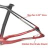 BSFHQS 27.5er 29er Mountain Bike Disc Brake Frame Hardtail Bikes Frame 15" 17" Carbon Fibre Rigid Frame 12 * 167mm Thru-Axle Boost Frame Shifter Brake Internal Routing(Black-Grey,29 * 15") view 4