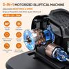 Dripex Under Desk Elliptical Machine, 3-in-1 Electric Seated Pedal Exerciser, Portable Leg Exerciser While Sitting for Seniors with Remote, 16 Adjustable Speed & Resistance, Fully Assembled view 3