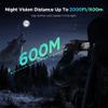 Diyimin 4K Night Vision Goggles for Adults, 2000FT Infrared Night Vision Binoculars with Tactical Light, 8X Digital Zoom for Outdoor, Camping and Travel view 4