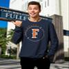 Venley NCAA Officially Licensed Apparel Titans Cal State Fullerton 1957 Collegiate CSUF Logo Unisex Sweatshirt Cal11S Navy XX-Large view 2