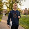 Venley NCAA Officially Licensed Apparel Titans Cal State Fullerton 1957 Collegiate CSUF Logo Unisex Sweatshirt Cal11S Navy XX-Large view 4