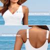 Holipick White Women Tummy Control One Piece Swimsuit - Push Up Bathing Suit Full Coverage Slimming Swimwear 22 Plus (US 22W) view 2