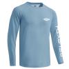 Palmyth Mens Fishing Shirts Sun Protection T-Shirts UV UPF 50+ Long Sleeve Rash Guard Tee Airy Blue Tapped 3XL view 4