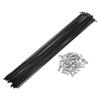 Motoforti Universal Bicycle Spokes Bike Wheel Spokes 14G 267mm Length Carbon Steel Black 1 Set view 1