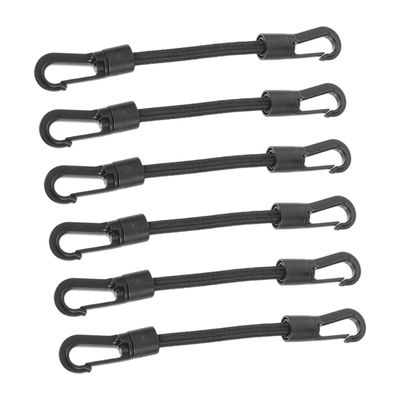 CORHAD 6pcs Elastic Tie Down Straps Hooks Multi-use Buckle Straps for Kayak and Camping Outdoor Supply