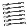CORHAD 6pcs Elastic Tie Down Straps Hooks Multi-use Buckle Straps for Kayak and Camping Outdoor Supply view 1
