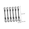CORHAD 6pcs Elastic Tie Down Straps Hooks Multi-use Buckle Straps for Kayak and Camping Outdoor Supply view 2