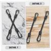 CORHAD 6pcs Elastic Tie Down Straps Hooks Multi-use Buckle Straps for Kayak and Camping Outdoor Supply view 3