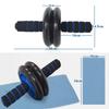 2 Wheel AB Roller with Knee Pad and Anti-Slip Handles, Abdominal Core Carver for Abs, Home Gym Workout, Blue view 2