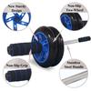2 Wheel AB Roller with Knee Pad and Anti-Slip Handles, Abdominal Core Carver for Abs, Home Gym Workout, Blue view 4