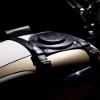 Trip Machine Company Genuine Leather Motorcycle Fuel Tank Straps, Heavy Duty Adjustable Horizontal Mount Cover - Right Side Fuel Inlet (Only Tank Strap, Black) view 2