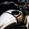 Trip Machine Company Genuine Leather Motorcycle Fuel Tank Straps, Heavy Duty Adjustable Horizontal Mount Cover - Right Side Fuel Inlet (Only Tank Strap, Black) view 4