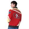 G-III Sports Men's Scarlet San Francisco 49ers Maximum Racing Full-Snap Jacket view 2