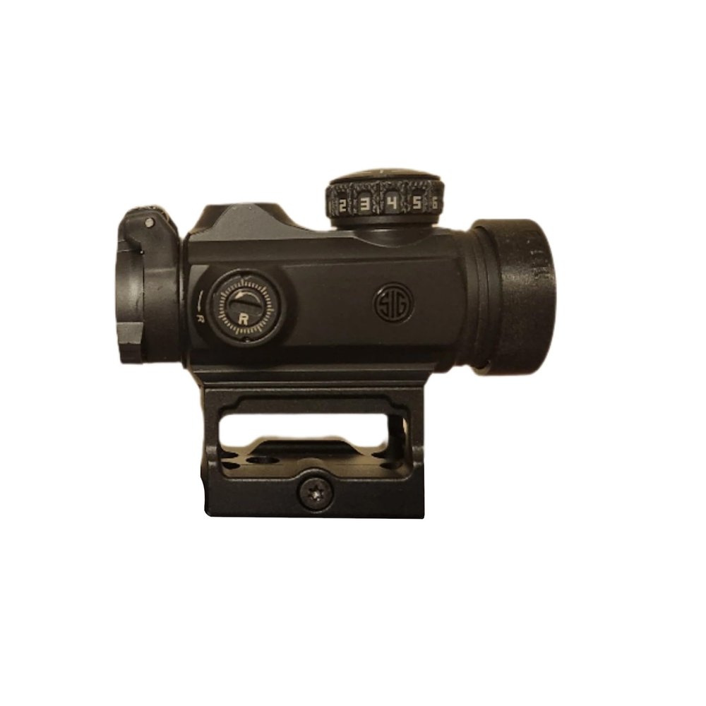 Killflash Hex Anti-Reflection Device Compatible with Sig Romeo-MSR Red Dot (Black - Open Center)