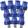 10 Pack Life Jacket Paddle Vest; Coast Guard Approved Type III PFD Life Vest Flotation Device; Jet ski, Wakeboard, Kayak; Ideal Extra Life Jacket for Pontoon Boat Blue Child view 1