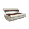 Premium Series Pontoon Flip Flop Seat Cushion Set W/BASE Grey/Red/Charcoal 3013-3020ABEC view 1