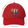 Parrots with Santa Hats Christmas Baseball Cap Classic Golf Dad Hats Adjustable Trucker Caps Sun Visor Hats Red-Color view 2
